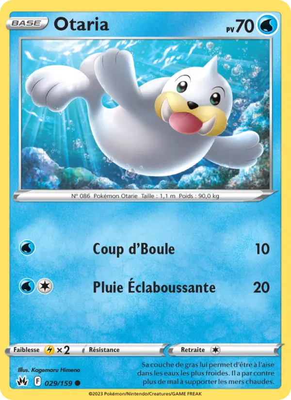 Otaria — carte 029 de l’extension Zénith Suprême