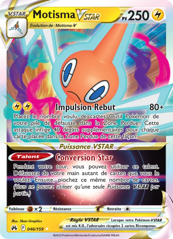 Motisma VSTAR — carte 046 de l’extension Zénith Suprême