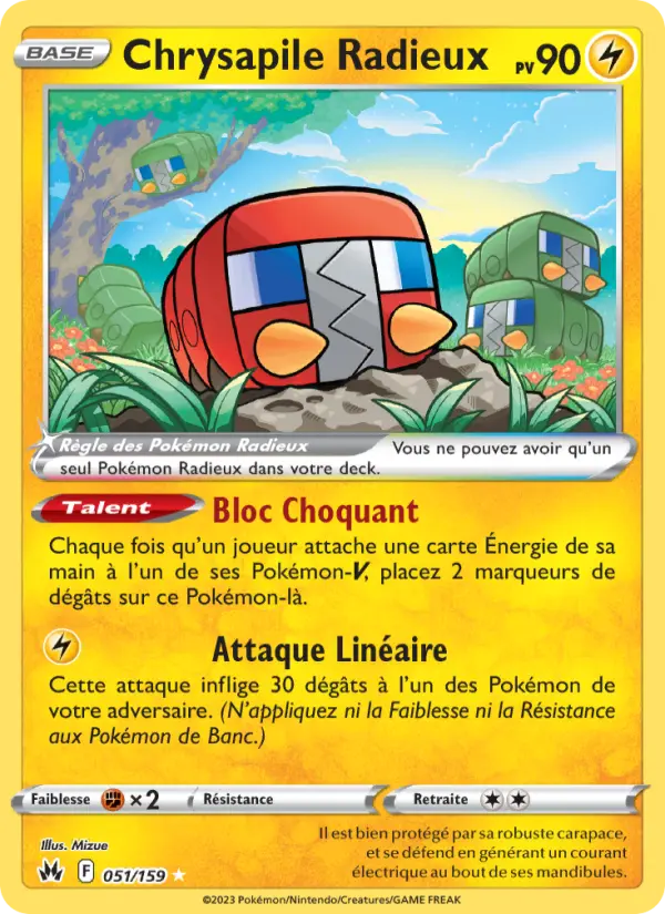 Chrysapile Radieux — carte 051 de l’extension Zénith Suprême