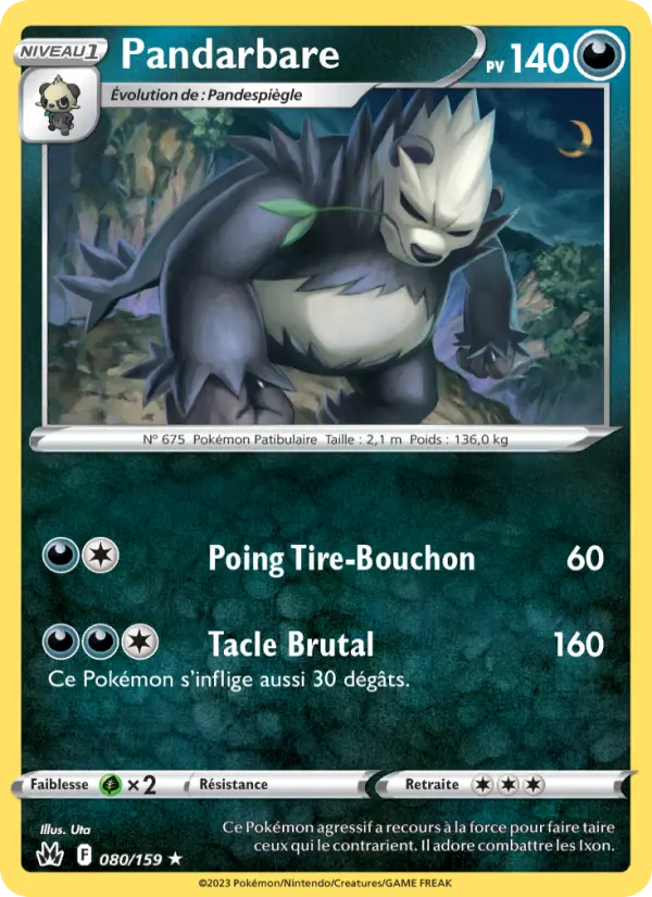 Pandarbare — carte 080 de l’extension Zénith Suprême