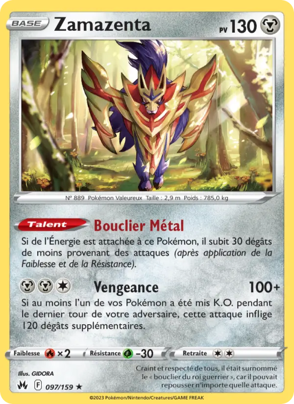 Zamazenta — carte 097 de l’extension Zénith Suprême