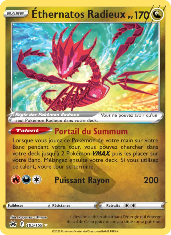 Éthernatos Radieux — carte 105 de l’extension Zénith Suprême