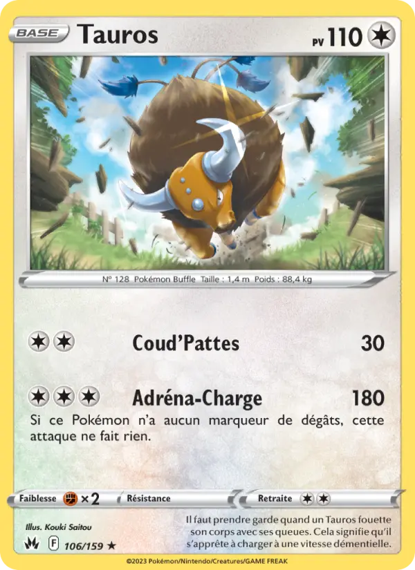 Tauros — carte 106 de l’extension Zénith Suprême
