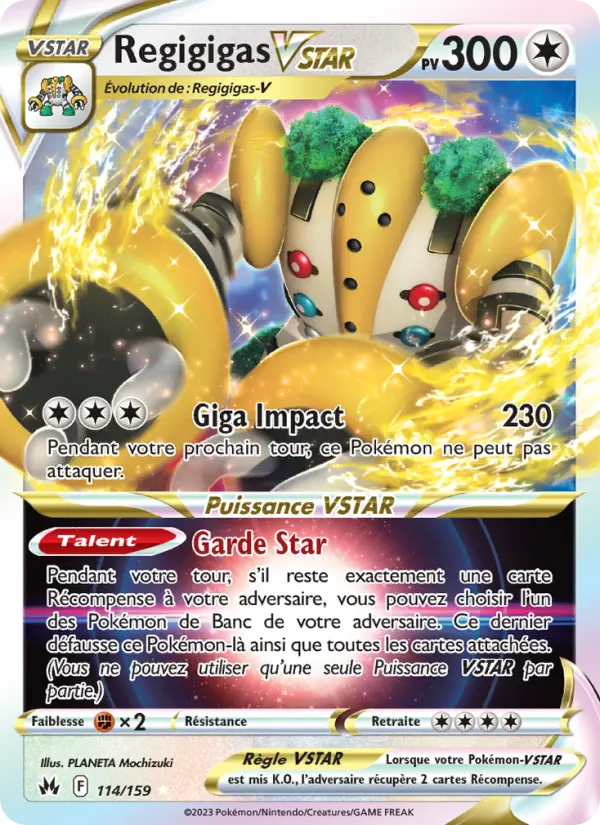 Regigigas VSTAR — carte 114 de l’extension Zénith Suprême