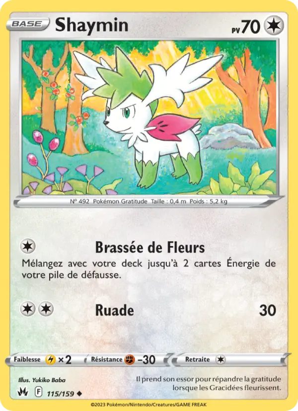 Shaymin — carte 115 de l’extension Zénith Suprême