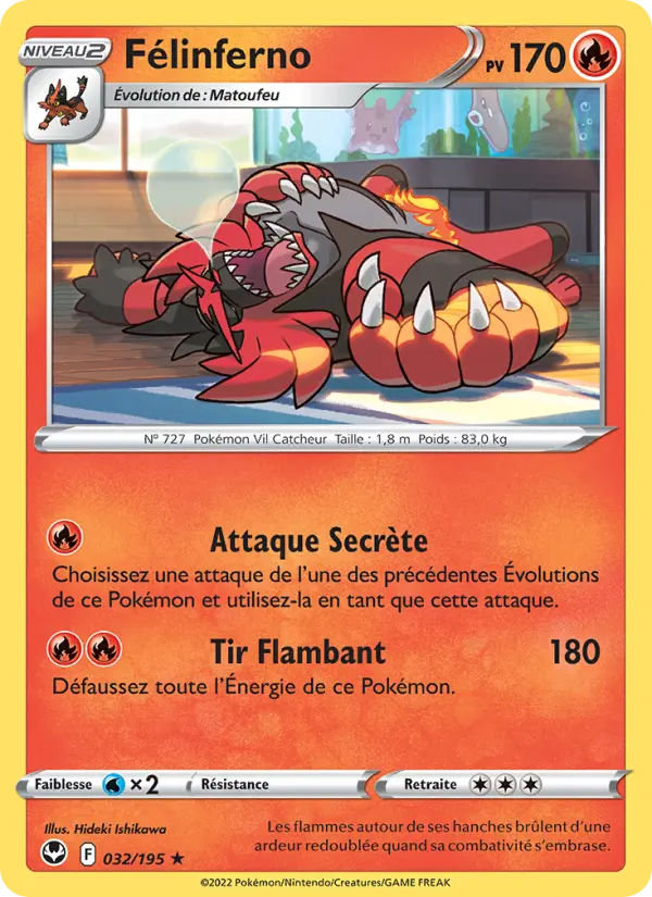 Félinferno — carte 032 de l’extension Tempête Argentée