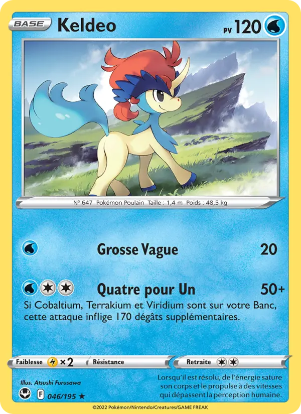Keldeo — carte 046 de l’extension Tempête Argentée