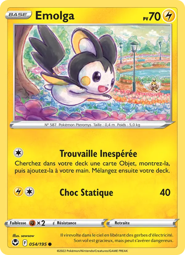Emolga — carte 054 de l’extension Tempête Argentée