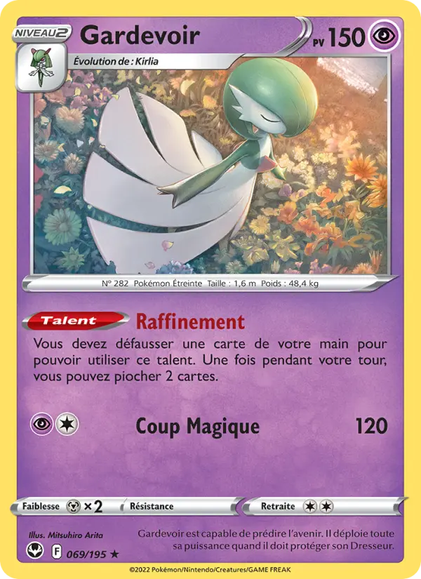 Gardevoir — carte 069 de l’extension Tempête Argentée