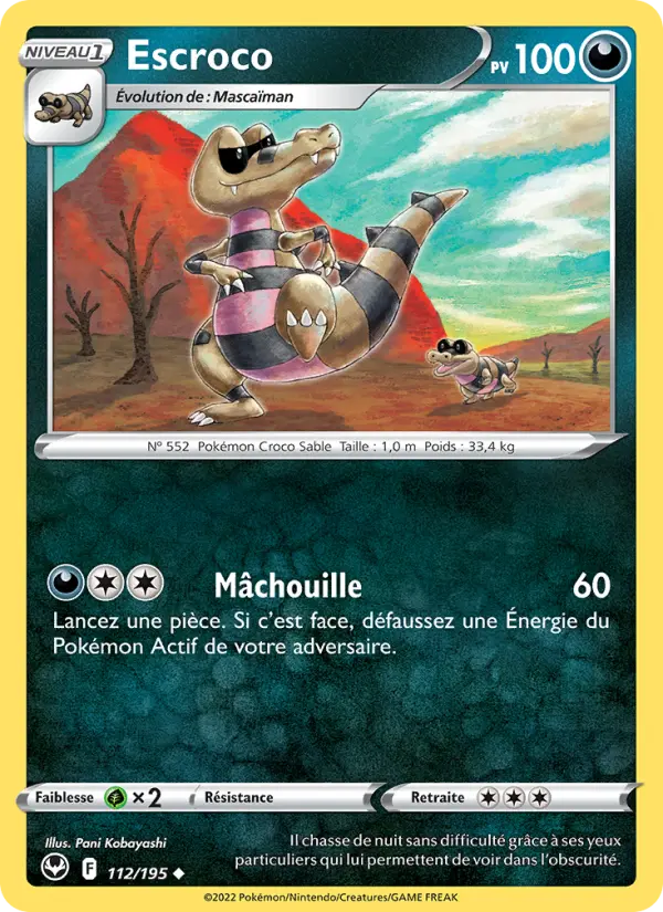 Escroco — carte 112 de l’extension Tempête Argentée