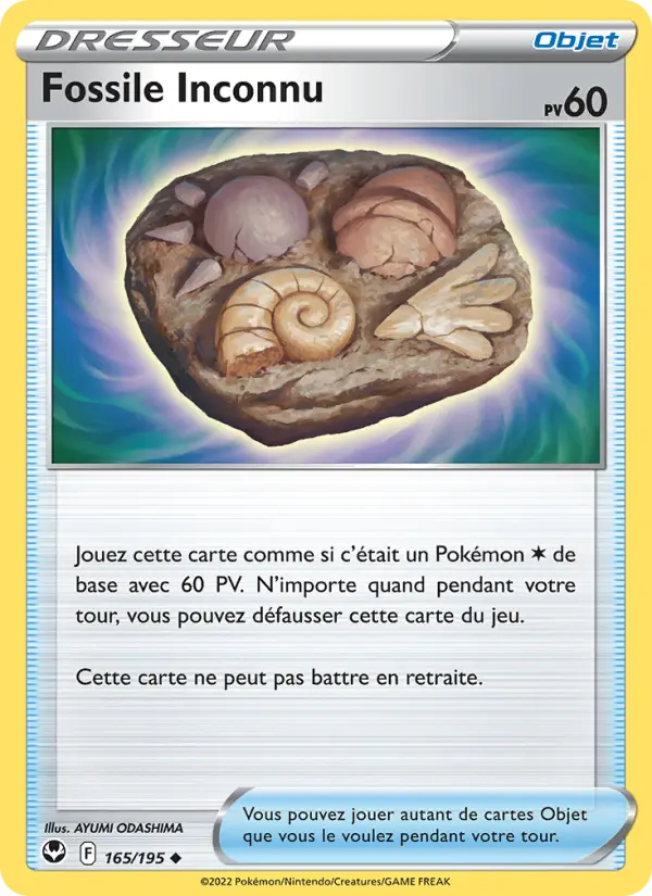 Fossile Inconnu — carte 165 de l’extension Tempête Argentée