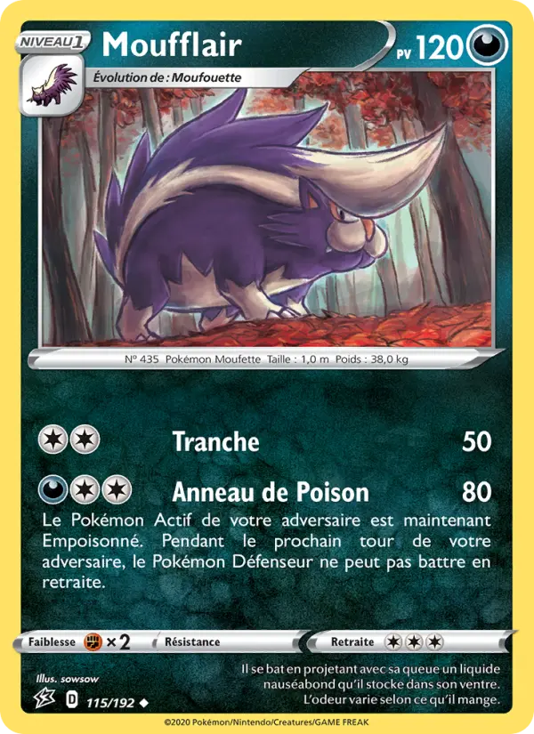 Moufflair — carte 115 de l’extension Clash des Rebelles