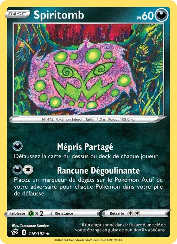 Spiritomb — carte 116 de l’extension Clash des Rebelles