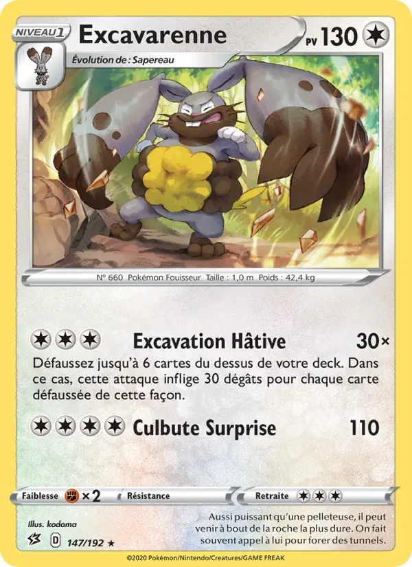 Excavarenne — carte 147 de l’extension Clash des Rebelles