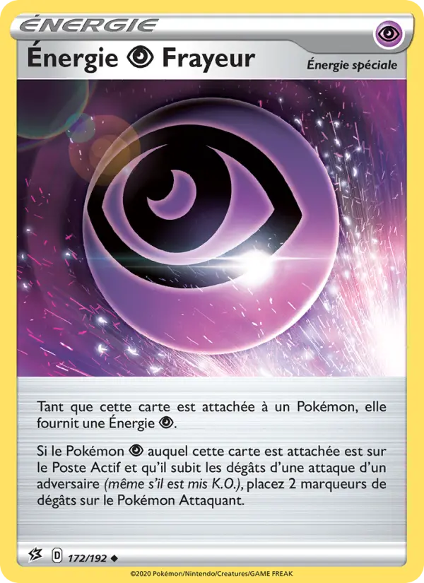 Énergie Psychic Frayeur — carte 172 de l’extension Clash des Rebelles