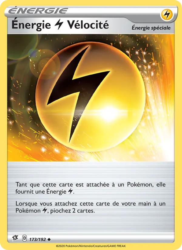Énergie Lightning Vélocité — carte 173 de l’extension Clash des Rebelles