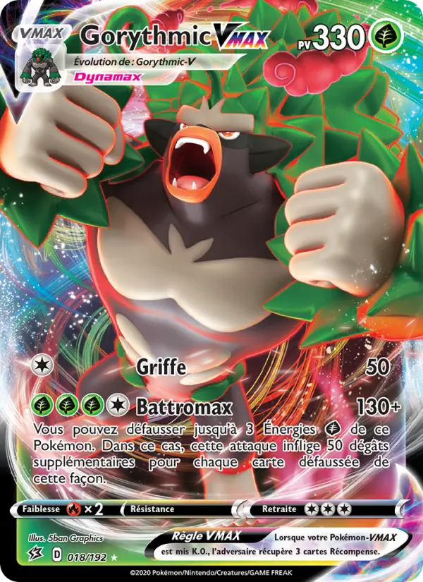 Gorythmic VMAX — carte 18 de l’extension Clash des Rebelles