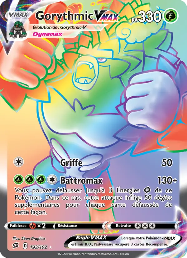 Gorythmic VMAX — carte 193 de l’extension Clash des Rebelles