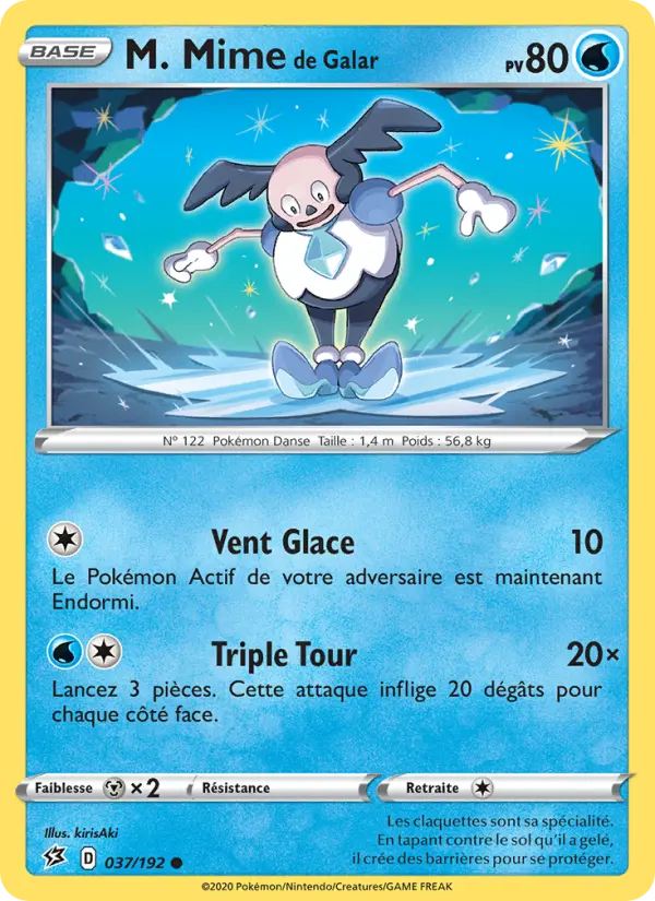 M. Mime de Galar — carte 37 de l’extension Clash des Rebelles