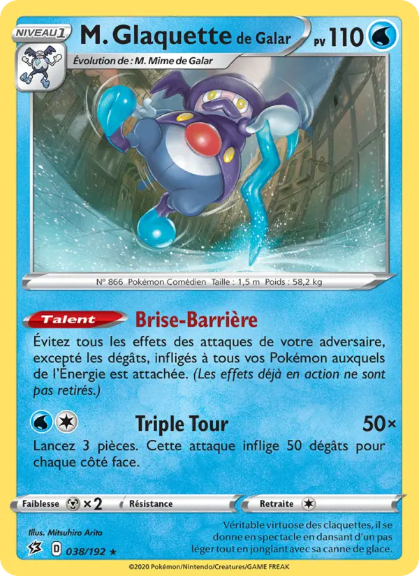 M. Glaquette de Galar — carte 38 de l’extension Clash des Rebelles