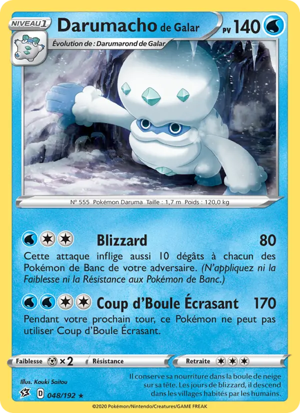 Darumacho de Galar — carte 48 de l’extension Clash des Rebelles