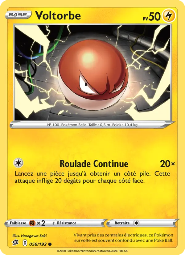 Voltorbe — carte 56 de l’extension Clash des Rebelles
