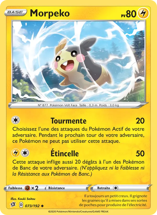 Morpeko — carte 73 de l’extension Clash des Rebelles