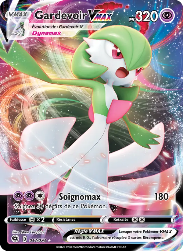 Gardevoir VMAX — carte 17 de l’extension La Voie du Maître