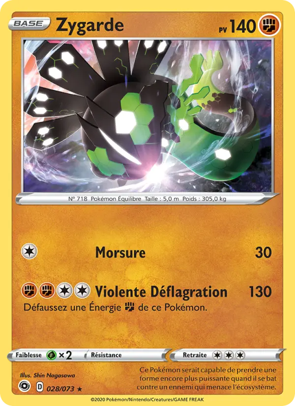 Zygarde — carte 28 de l’extension La Voie du Maître