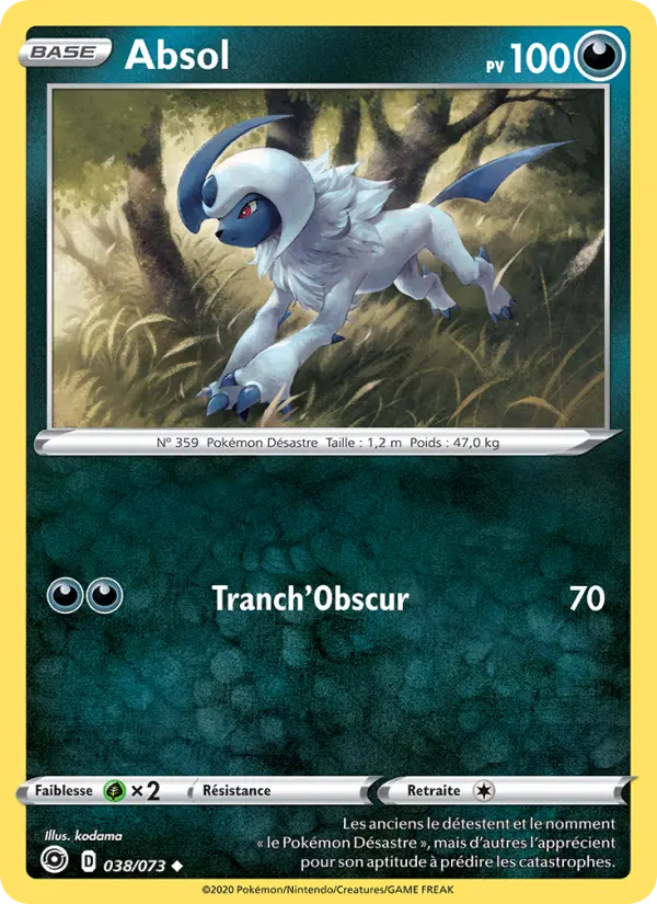 Absol — carte 38 de l’extension La Voie du Maître