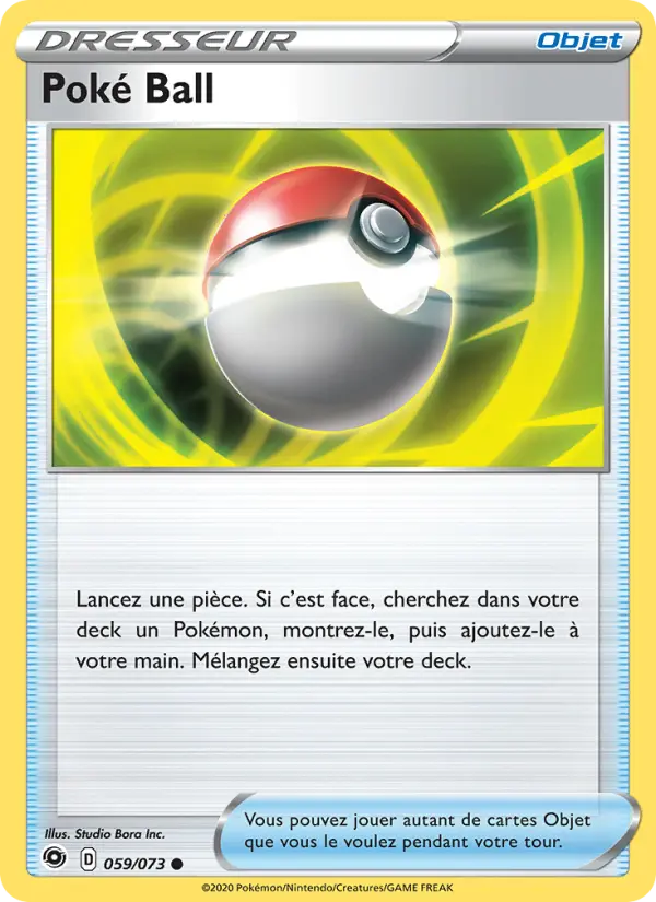 Poké Ball — carte 59 de l’extension La Voie du Maître
