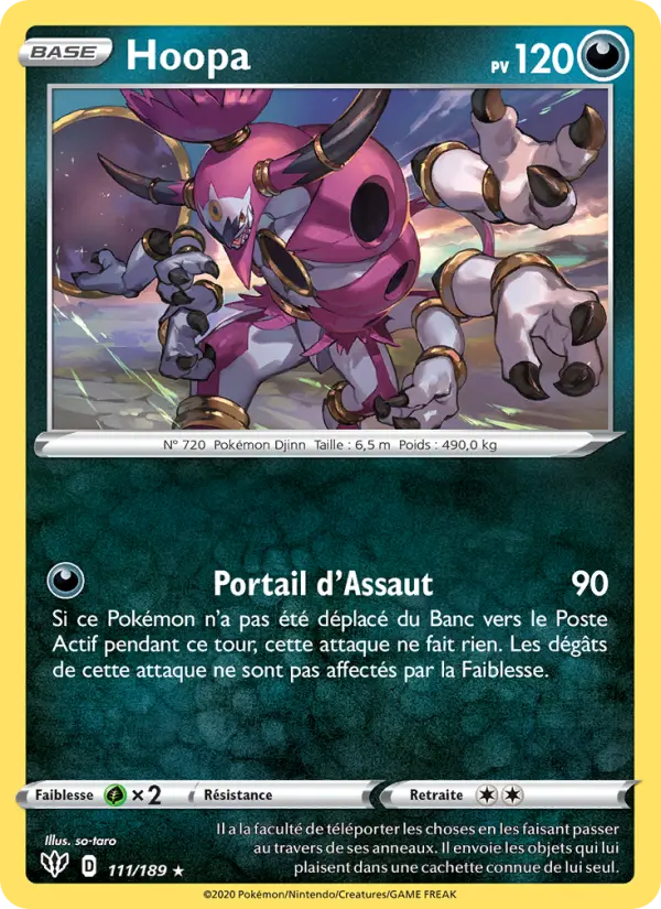 Hoopa — carte 111 de l’extension Ténèbres Embrasées