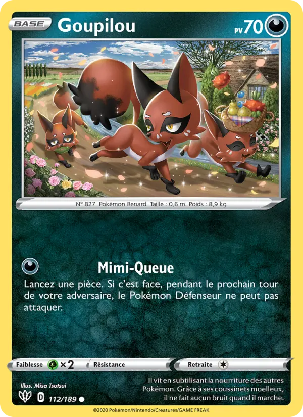 Goupilou — carte 112 de l’extension Ténèbres Embrasées