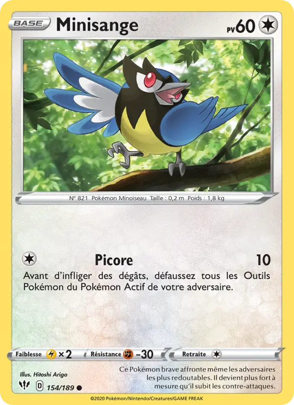 Minisange — carte 154 de l’extension Ténèbres Embrasées