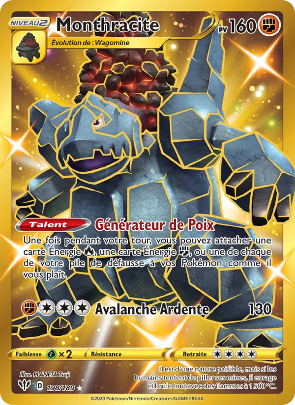 Monthracite — carte 198 de l’extension Ténèbres Embrasées