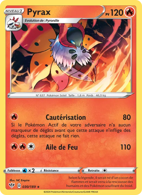 Pyrax — carte 30 de l’extension Ténèbres Embrasées