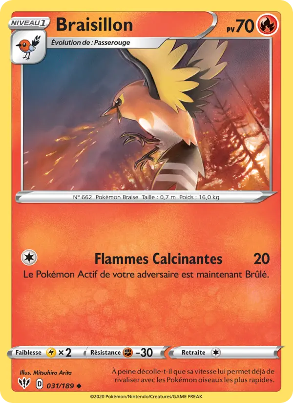 Braisillon — carte 31 de l’extension Ténèbres Embrasées