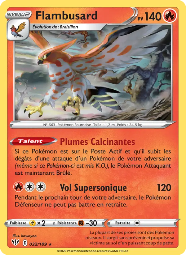 Flambusard — carte 32 de l’extension Ténèbres Embrasées