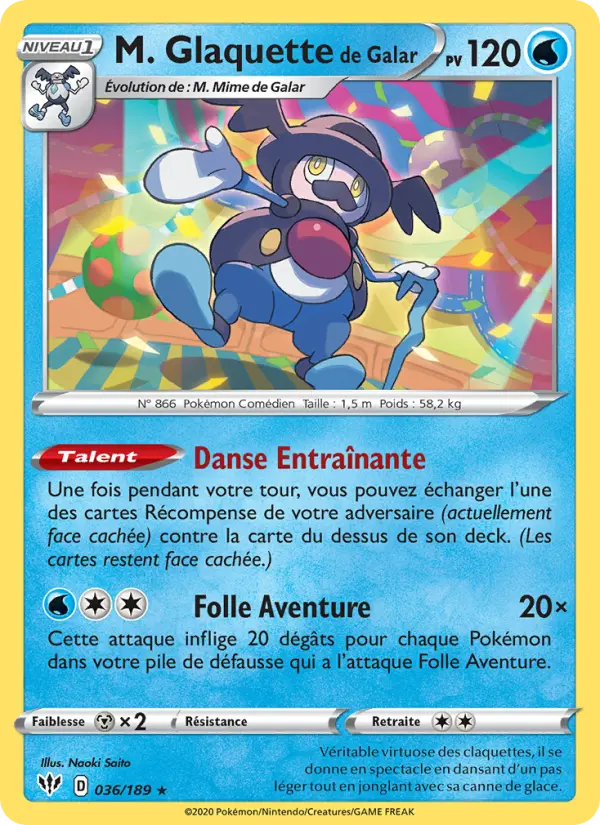 M. Glaquette de Galar — carte 36 de l’extension Ténèbres Embrasées