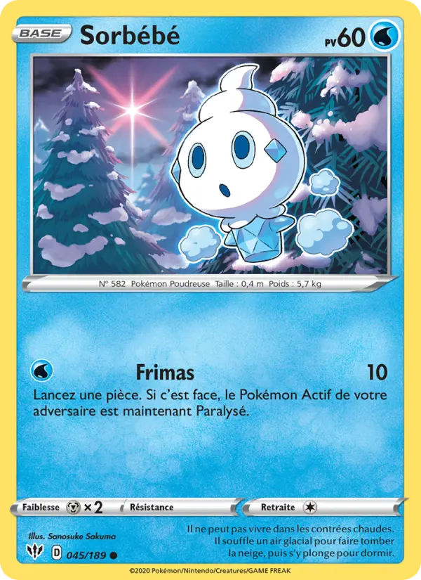 Sorbébé — carte 45 de l’extension Ténèbres Embrasées