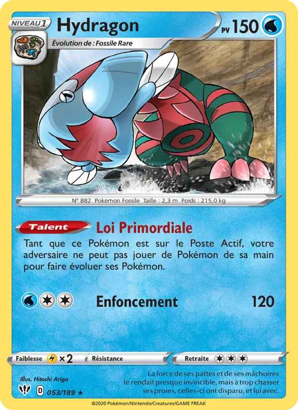 Hydragon — carte 53 de l’extension Ténèbres Embrasées