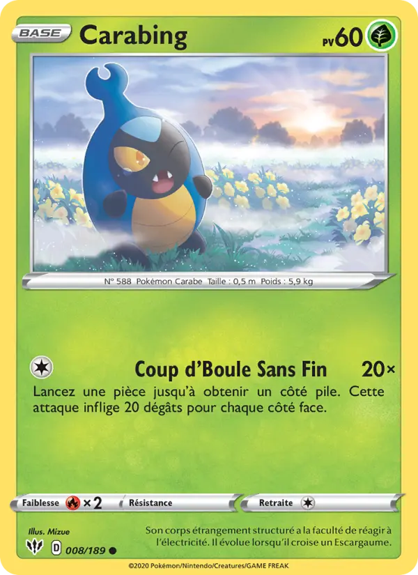 Carabing — carte 8 de l’extension Ténèbres Embrasées