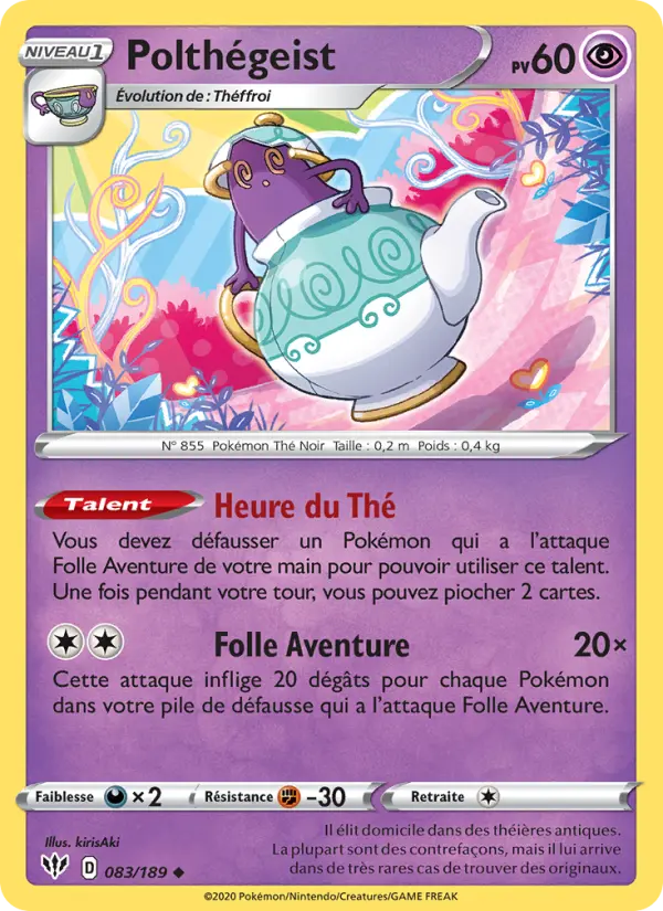 Polthégeist — carte 83 de l’extension Ténèbres Embrasées