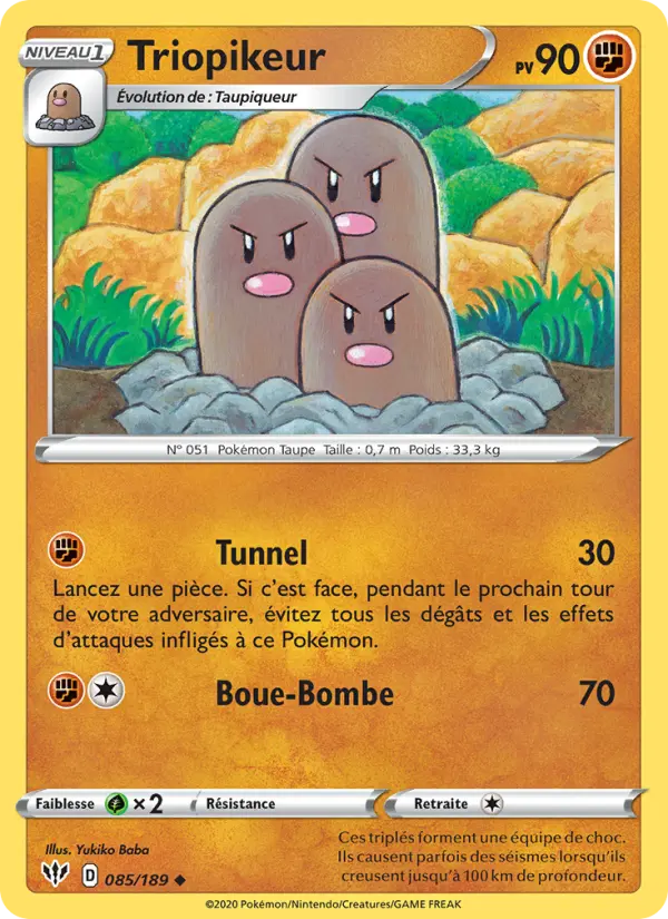 Triopikeur — carte 85 de l’extension Ténèbres Embrasées