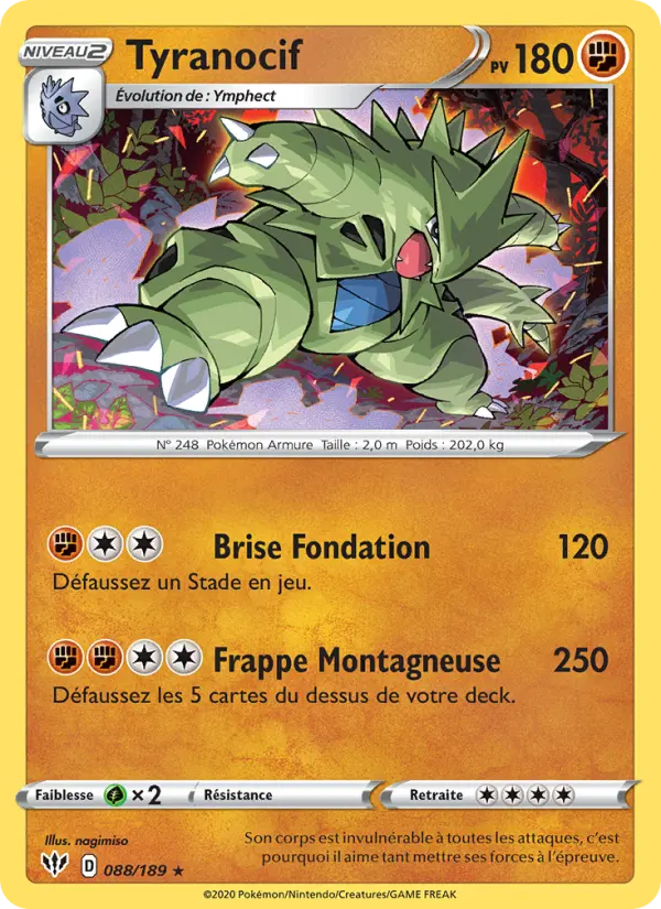 Tyranocif — carte 88 de l’extension Ténèbres Embrasées