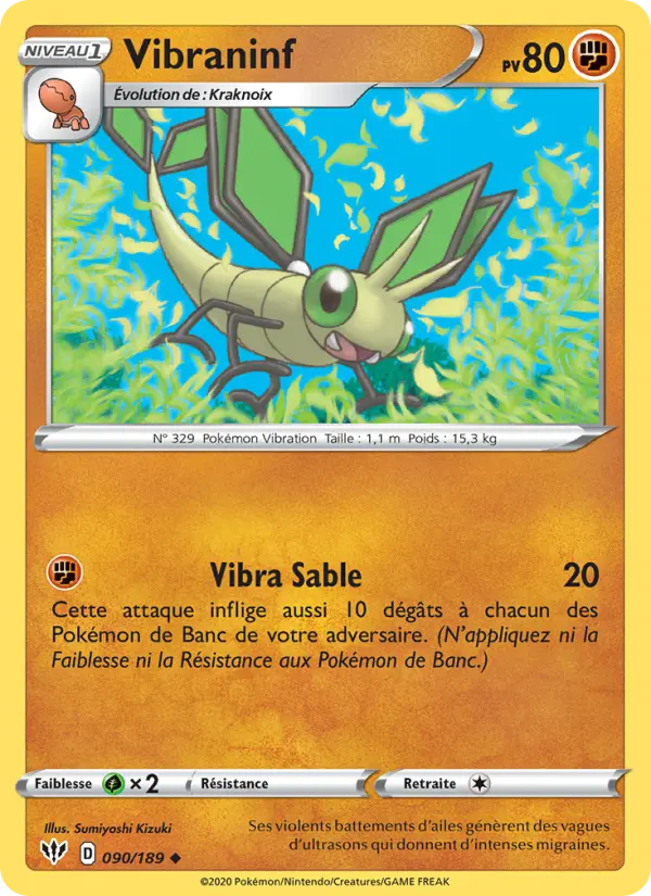 Vibraninf — carte 90 de l’extension Ténèbres Embrasées