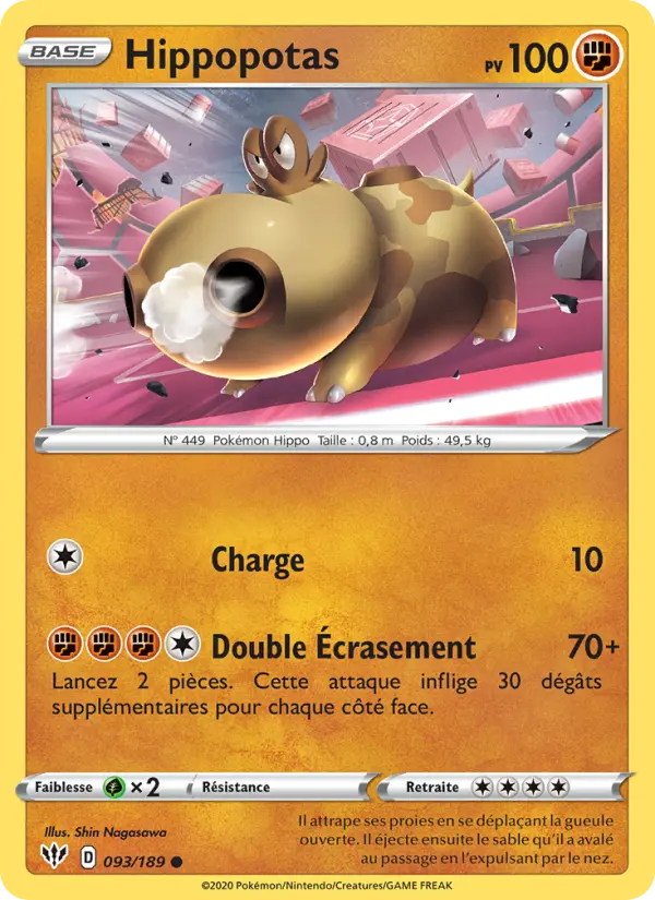 Hippopotas — carte 93 de l’extension Ténèbres Embrasées