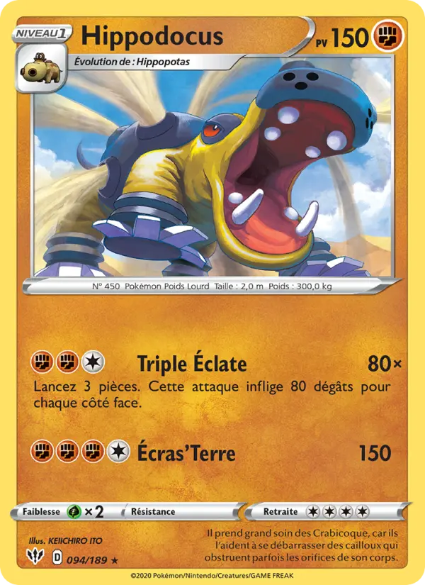 Hippodocus — carte 94 de l’extension Ténèbres Embrasées