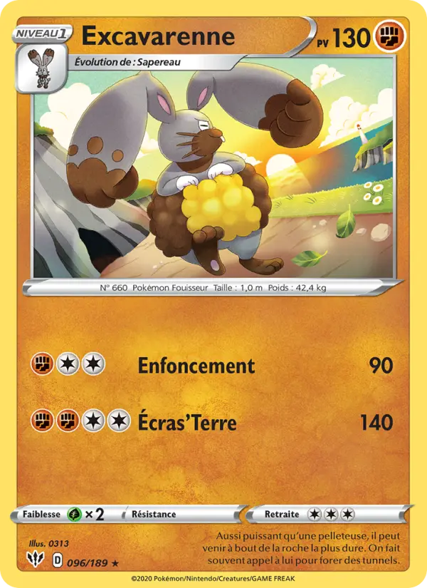 Excavarenne — carte 96 de l’extension Ténèbres Embrasées