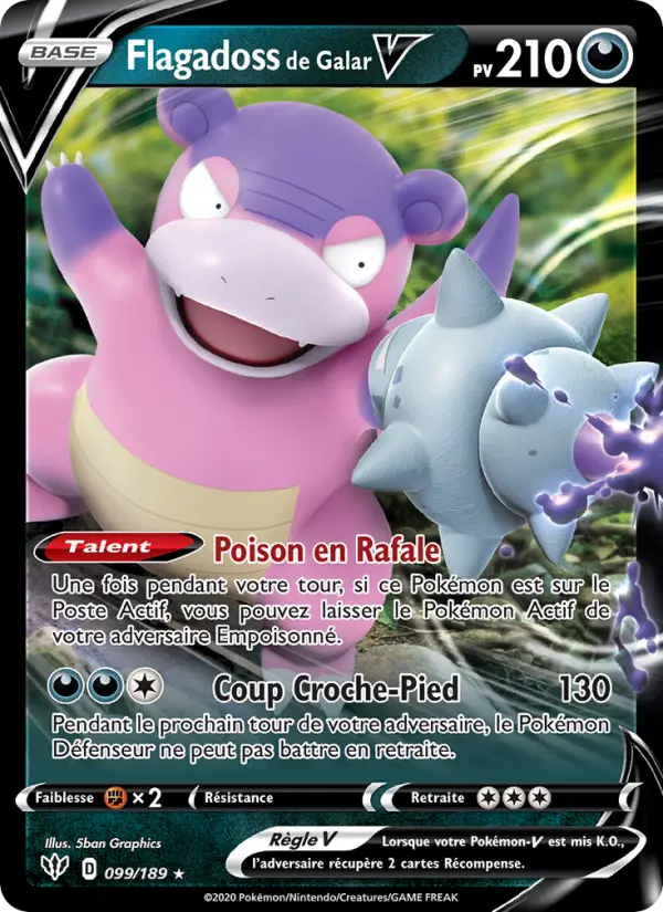 Flagadoss de Galar V — carte 99 de l’extension Ténèbres Embrasées
